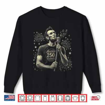 Abraham Lincoln Singing 4Th Of July 250 Years Shirt 2 Sweatshirt Abraham Lincoln Singing 4th of July 250 Years Shirt