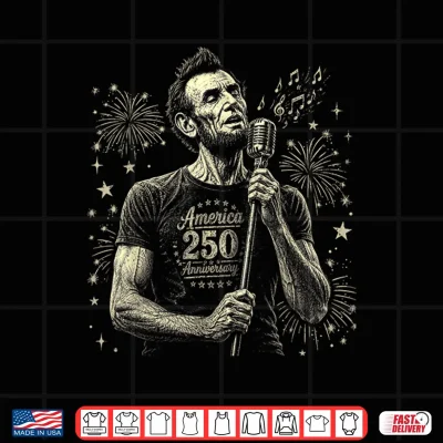 Abraham Lincoln Singing 4Th Of July 250 Years Shirt 4 Design Abraham Lincoln Singing 4th of July 250 Years Shirt