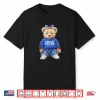 Cute Patriotic Bear Usa 4Th Of July American Coquette Bow Shirt