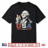 George Washington Glizzy Usa Funny Hotdog 4Th Of July Shirt