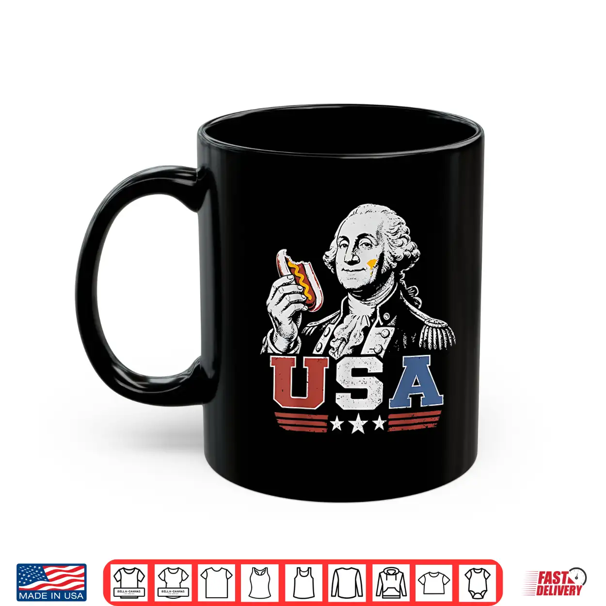 George Washington Glizzy Usa Funny Hotdog 4Th Of July Shirt George Washington Glizzy Usa Funny Hotdog 4Th Of July Shirt