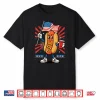 Hot Dog Usa Flag Beer 4Th Of July Shirt