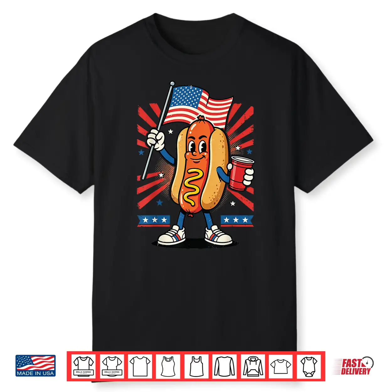Hot Dog Usa Flag Beer 4Th Of July Shirt Hot Dog Usa Flag Beer 4Th Of July Shirt