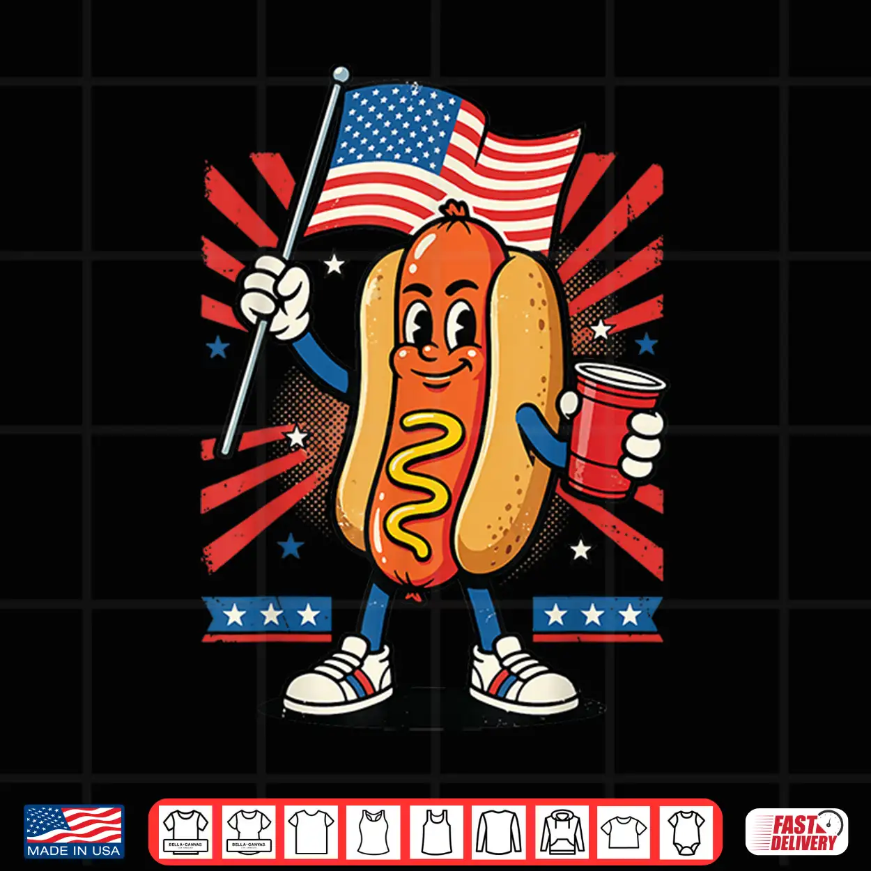Hot Dog Usa Flag Beer 4Th Of July Shirt Hot Dog Usa Flag Beer 4Th Of July Shirt