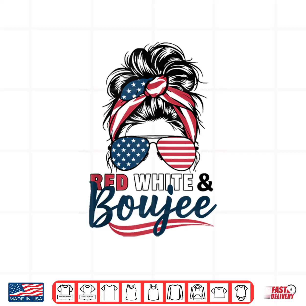 Red White And Boujee Shirt Funny 4Th Of July Tee Shirt Red White And Boujee Shirt Funny 4Th Of July Tee Shirt