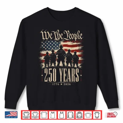 Sweatshirt America 250th Anniversary USA Patriotic 4th of July Men Shirt