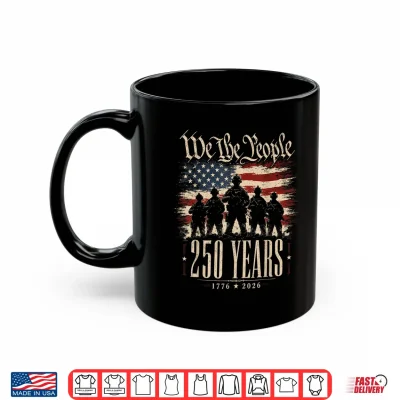 Mug America 250th Anniversary USA Patriotic 4th of July Men Shirt