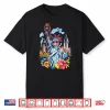 Funny Statue Of Liberty Floral America 4Th Of July Patriotic Shirt