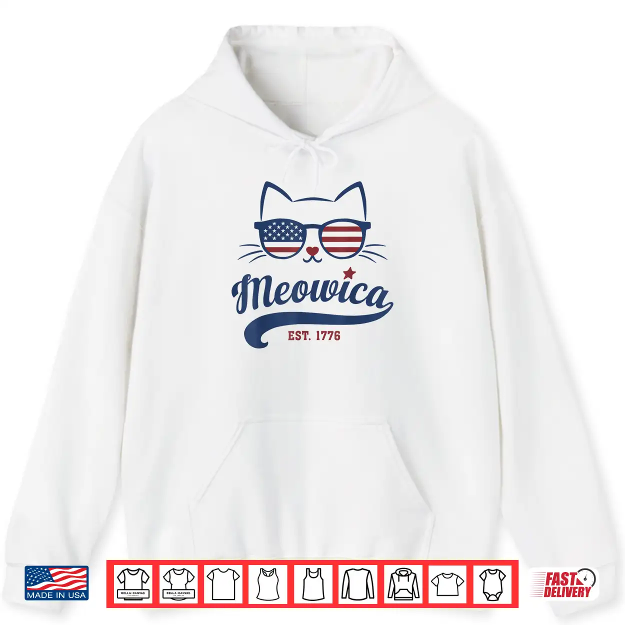 Meowica Cat Cute 4Th Of July Usa Shirt Meowica Cat Cute 4Th Of July Usa Shirt