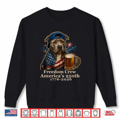 Pit Bull Dog America'S 250Th Anniversary 1776 2026 Shirt 2 Sweatshirt Pit Bull Dog Americas 250th Anniversary 1776 2026 Shirt