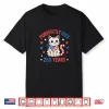 Purrfectly Free 250 Years Patriotic Cat Usa 4Th Of July Shirt
