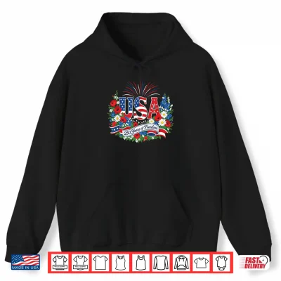 Hoodie 250th Anniversary USA America Freedom 4th of July Birthday Shirt