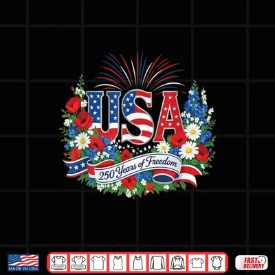 Design 250th Anniversary USA America Freedom 4th of July Birthday Shirt