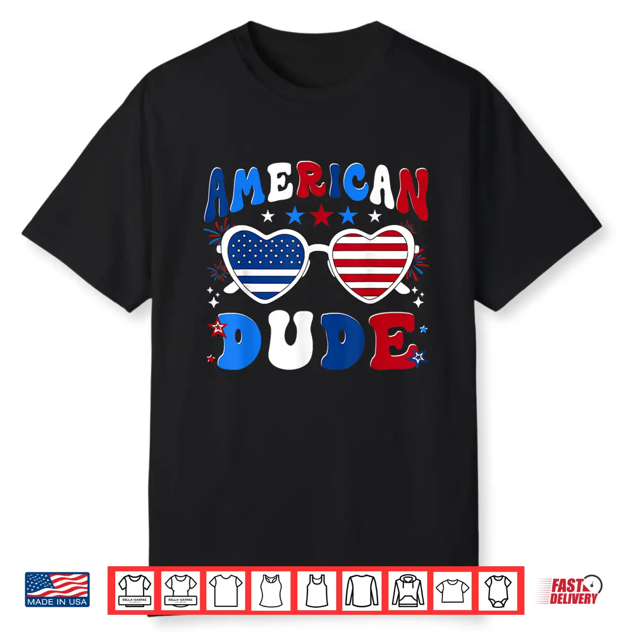 4Th Of July American Dude Sunglasses Men Boy Kids Shirt 4Th Of July American Dude Sunglasses Men Boy Kids Shirt