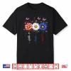 Faith Hope Love Butterfly Daisy Christians 4Th Of July Women Shirt