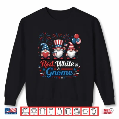 Funny 4Th Of July Gnomes Usa Flag Patriotic With Fireworks Shirt 2 Sweatshirt Funny 4th of July Gnomes USA Flag Patriotic with Fireworks Shirt