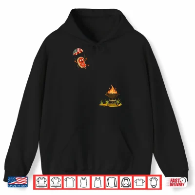 Funny Steak Skydiving Bbq Fourth Of July Humor Shirt 1 Hoodie Funny Steak Skydiving BBQ Fourth of July Humor Shirt