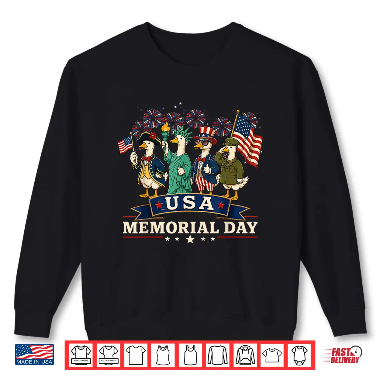 Funny Goose 4Th Of July Goose American Flag Usa Memorial Day Shirt Funny Goose 4Th Of July Goose American Flag Usa Memorial Day Shirt