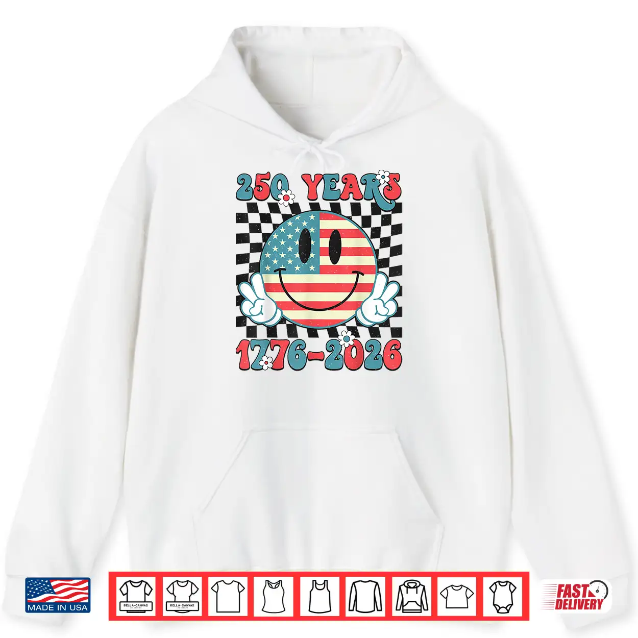 Groovy 250 Years 1776 2026 250Th Anniversary Usa Patriotic Shirt Groovy 250 Years 1776 2026 250Th Anniversary Usa Patriotic Shirt