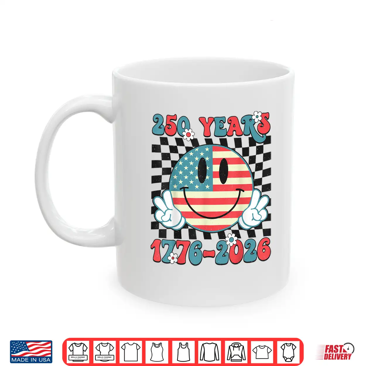 Groovy 250 Years 1776 2026 250Th Anniversary Usa Patriotic Shirt Groovy 250 Years 1776 2026 250Th Anniversary Usa Patriotic Shirt