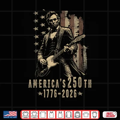 Design USA 250th Anniversary Patriotic 4th of July Abraham Lincoln Shirt