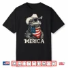 Ankylosaurus Dinosaur American Flag Bandana Cowboy Hat Shirt