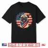 Cool Patriotic Pug Shirt American Flag Dog Shirt