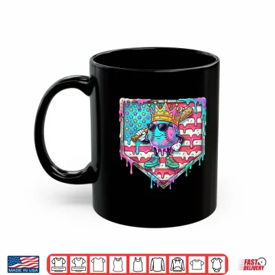 Funny King Baseball Drip Stuff For Boys Kids 4Th Of July Shirt 3 Mug Funny King Baseball Drip Stuff for Boys Kids 4th of July Shirt