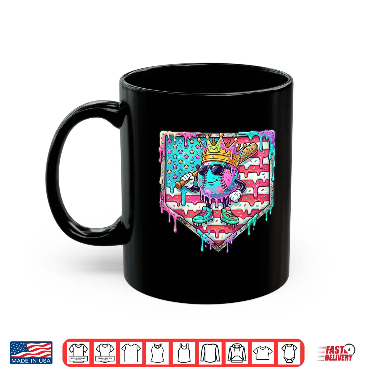 Funny King Baseball Drip Stuff For Boys Kids 4Th Of July Shirt Funny King Baseball Drip Stuff For Boys Kids 4Th Of July Shirt