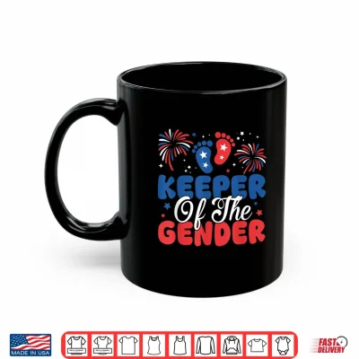 Mug Keeper of The Gender 4th of July Gender Reveal Fireworks Shirt