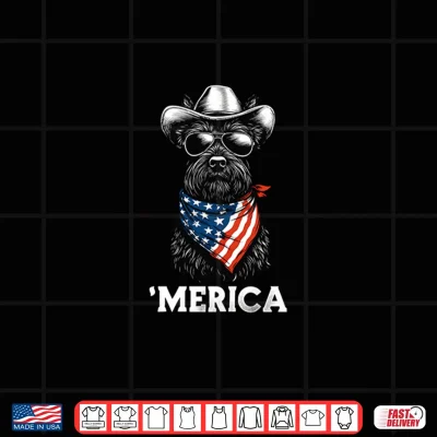 Scottish Terrier Dog Scottie American Flag Bandana Americana Shirt 4 Design Scottish Terrier Dog Scottie American Flag Bandana Americana Shirt