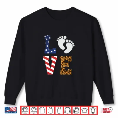 Sweatshirt OB Nurse 4th of July Independence Day USA Shirt