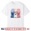 Us America Flag Patriotic French Bulldogs 4Th July Fireworks Shirt