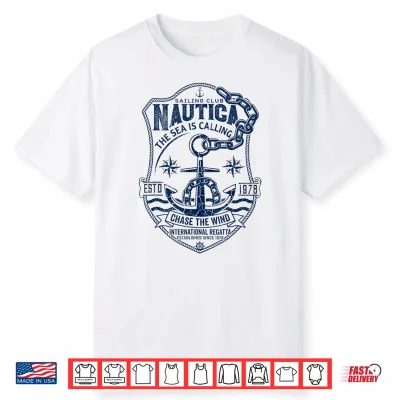 Nautica Sailing Club Vintage Anchor International Regatta Shirt