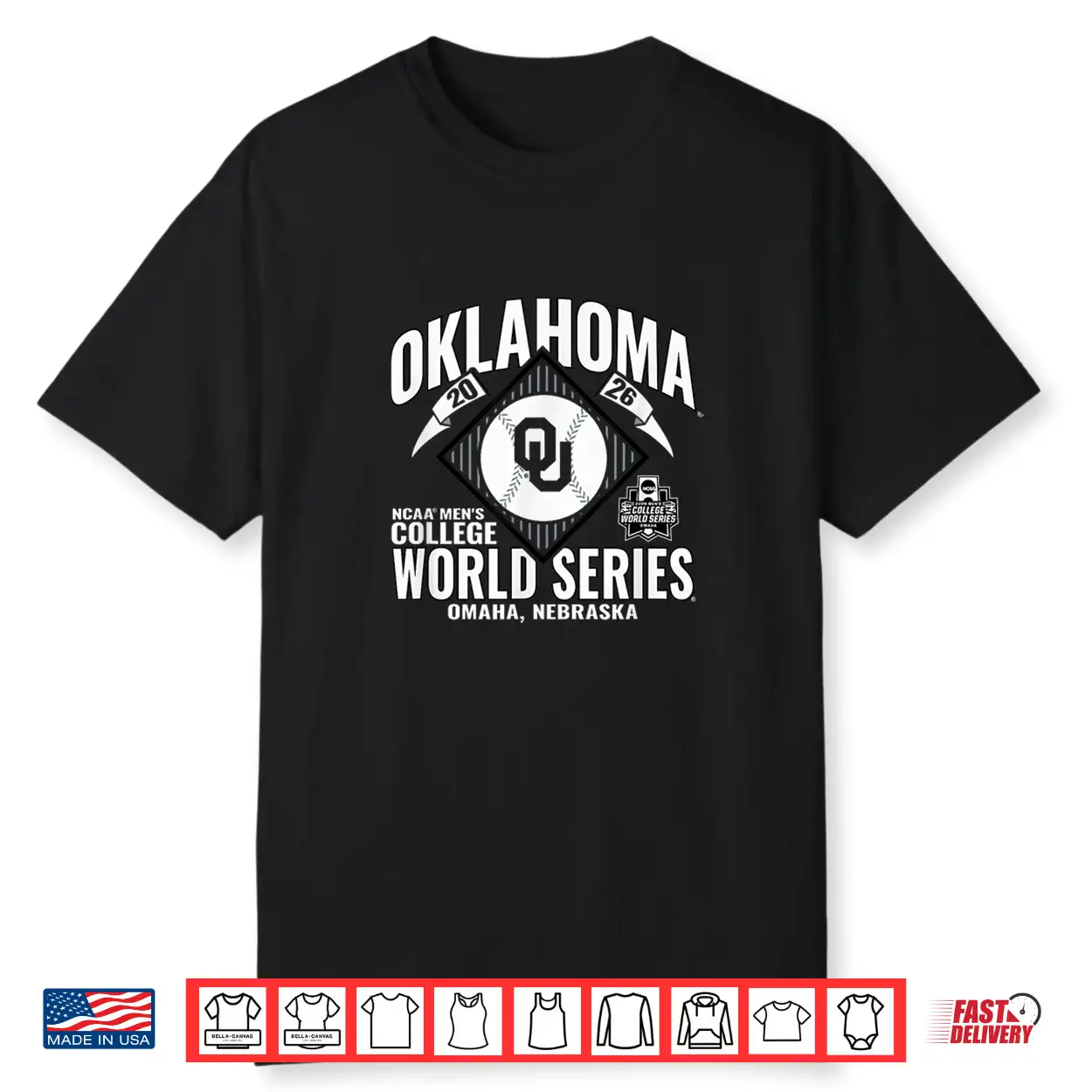 Oklahoma Sooners College World Series 2026 Cws Baseball Shirt Oklahoma Sooners College World Series 2026 Cws Baseball Shirt
