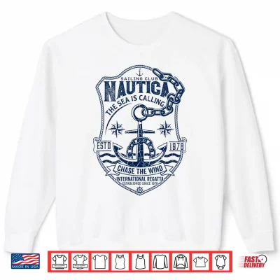 Nautica Sailing Club Vintage Anchor International Regatta Shirt 2 Sweatshirt Nautica Sailing Club Vintage Anchor International Regatta Shirt