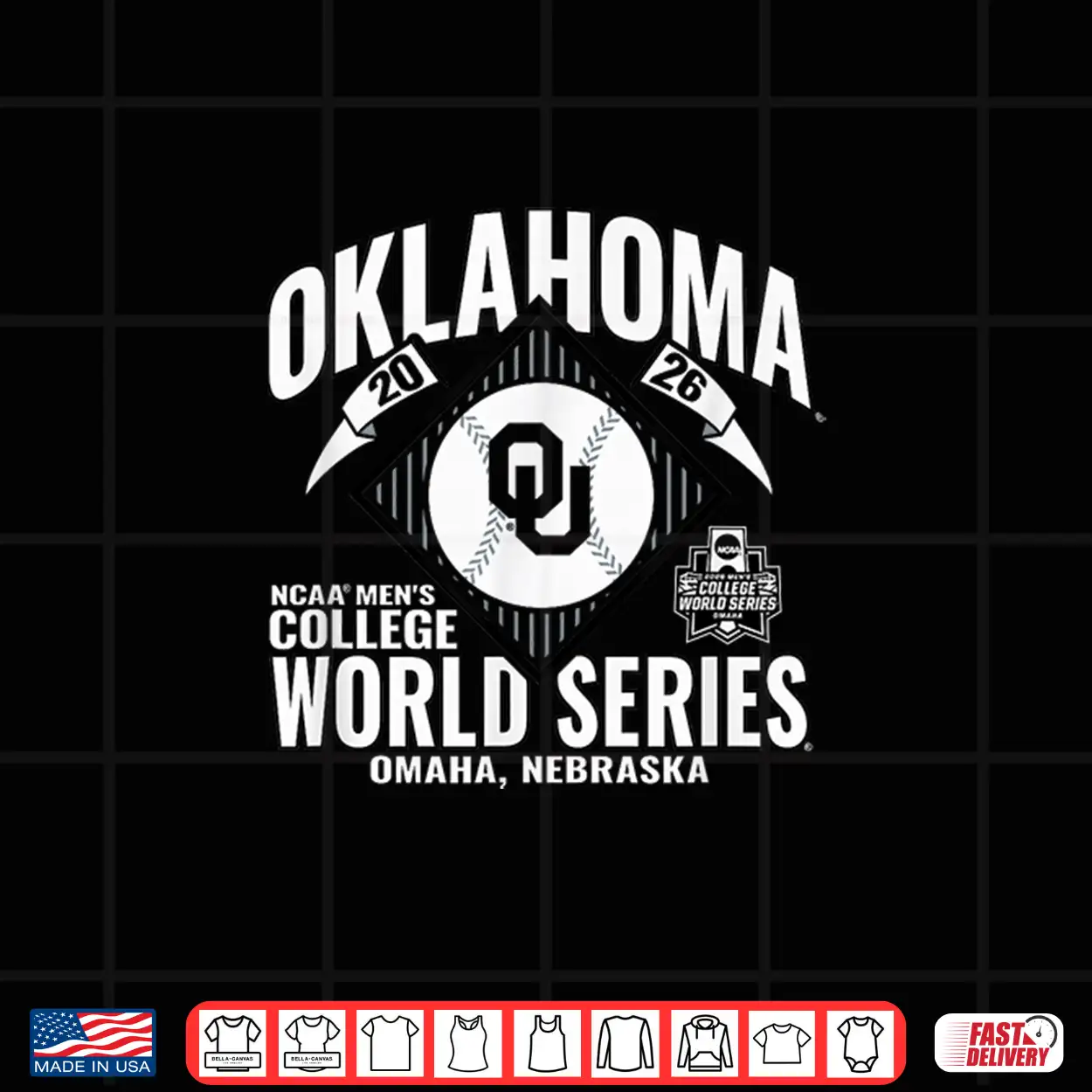 Oklahoma Sooners College World Series 2026 Cws Baseball Shirt Oklahoma Sooners College World Series 2026 Cws Baseball Shirt