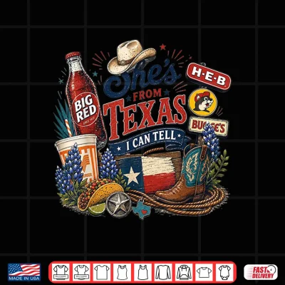 Design Shes from Texas I Can Tell State Pride Woman Shirt