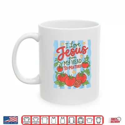 Mug I Love Jesus from My Head to Ma Toes Christian Faith Based Shirt