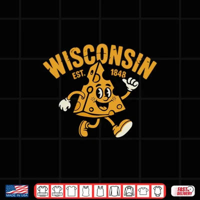 Design Fun Graphic of Cheese for Wisconsin Cheese Enthusiast Shirt