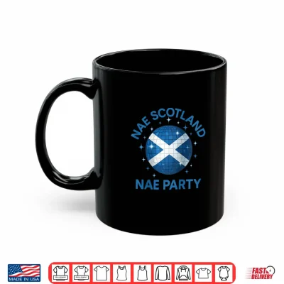 Mug Womens Scotland Nae Scotland Nae Party Scottish Disco Ball Shirt