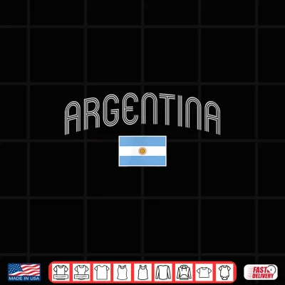 Design Argentina Flag Argentinian Sun Sol de Mayo Vintage Throwback Shirt