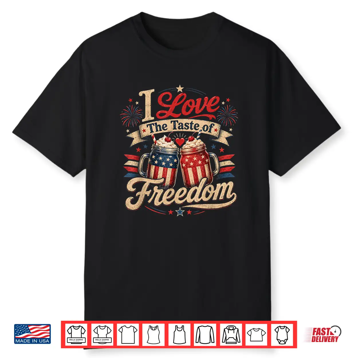 I Love The Taste Of Freedom Matching 4Th Of July Couple Shirt I Love The Taste Of Freedom Matching 4Th Of July Couple Shirt
