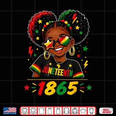 Design Juneteenth Shirts Girls June 19th 1865 African American Girl Shirt