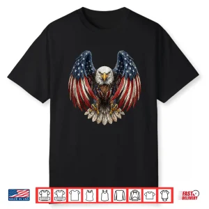 4Th Of July American Flag Bald Eagle Usa Patriotic Men Women Shirt