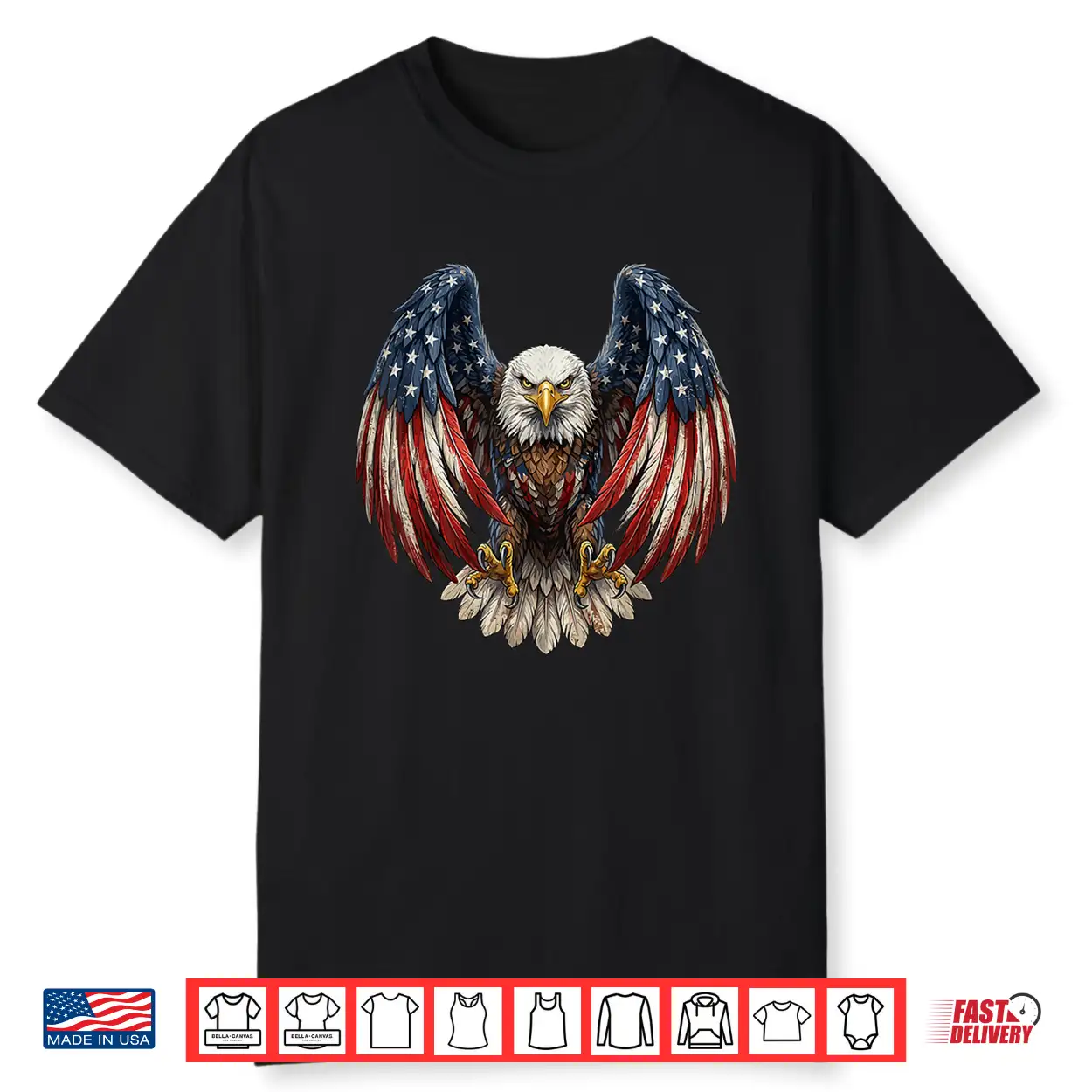 4Th Of July American Flag Bald Eagle Usa Patriotic Men Women Shirt 4Th Of July American Flag Bald Eagle Usa Patriotic Men Women Shirt