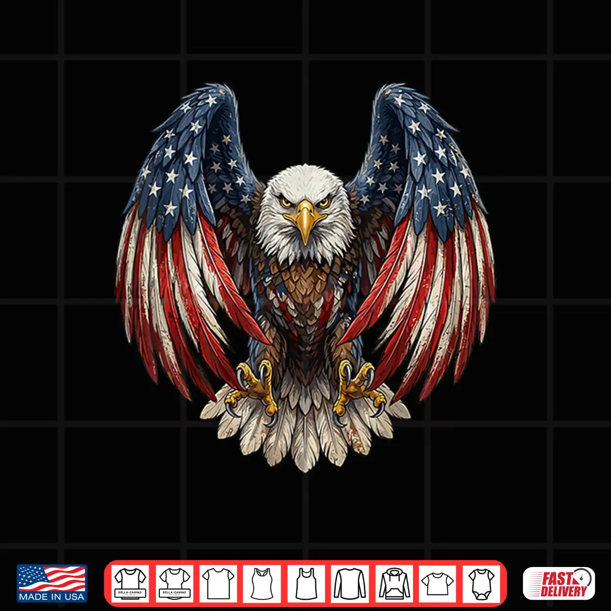 4Th Of July American Flag Bald Eagle Usa Patriotic Men Women Shirt 4Th Of July American Flag Bald Eagle Usa Patriotic Men Women Shirt