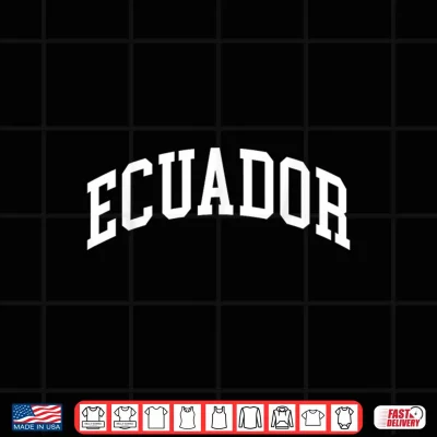 Design Ecuador Ecuadorian Retro Vintage Classic Graphic Shirt