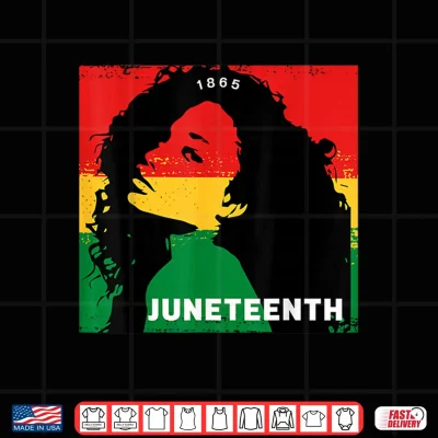 Design Juneteenth 1865 Natural Hair Black Pride Shirt