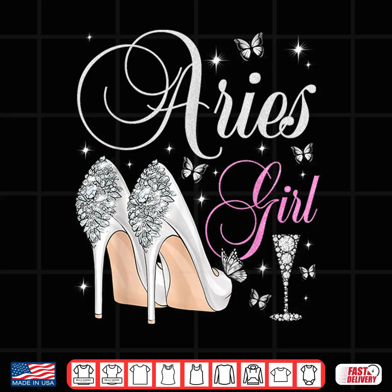 Aries Girl March April Birthday Party Zodiac Shirt Aries Girl March April Birthday Party Zodiac Shirt